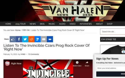 “Right Now” on the Van Halen news desk!